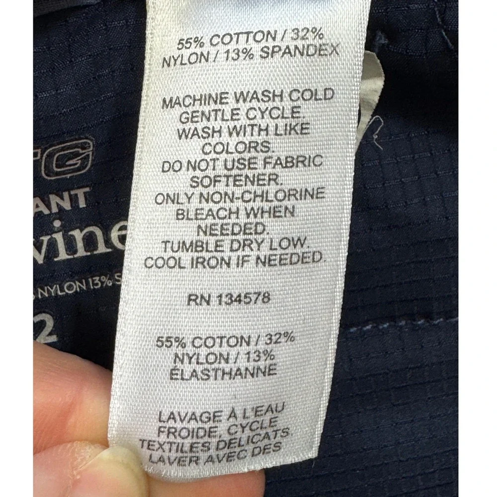 Vineyard Vines Mens On-The-Go Performance Navy Chino Pants 28x32 Meas: 28x31.5